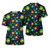 Maxcorners The Star And The Shamrock Rainbow Glitter St Patrick's Golf Shirt, Women's Golf Tops, Ladies Golf Polos