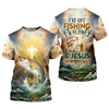 Maxcorners Fishing in My Veins, Faith in My Heart - Christian Fishing Shirt, Fishing UPF Shirts