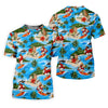 Maxcorners Funny Beach Surfer Jesus Hawaiian Golf Shirt, Golf Polo For Women, Printed Golf Shirt LM1507