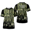 Maxcorners American Hooker Patriotic Fishing Shirt, Camo Fishing Shirt, SPF Shirt For Men, Gift For Fisherman