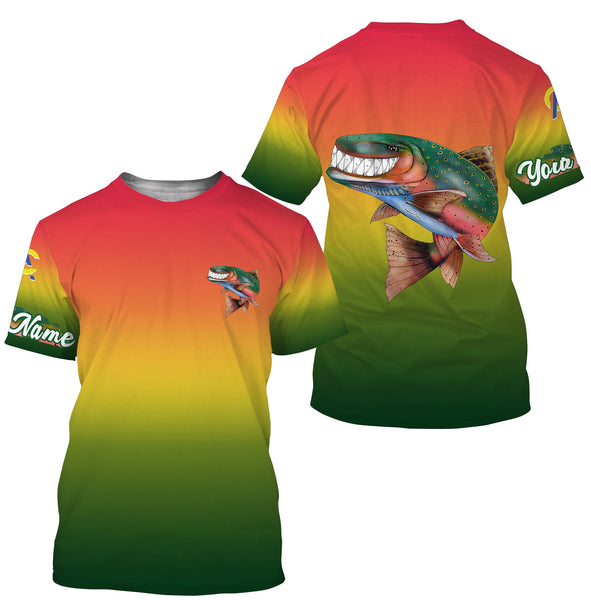 Maxcorners Customize Name Trout Fly Fishing 3D Shirts