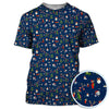 Maxcorners Funny Pattern Golf Polos, Christmas Golf Shirt For Men, Xmas Golf Gift For Golfer