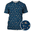 Maxcorners Christmas Dachshund Golf Polos, Funny Dog Pattern Shirt, Xmas Gift for Golf Lovers