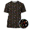 Maxcorners Funny Pattern Golf Polos, Christmas Golf Shirt For Men, Xmas Golf Gift For Golfer