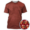 Maxcorners Funny Christmas Dachshund Pattern Polos, Xmas Golf Shirt For Men, Golf Gift For Golfer