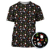 Maxcorners Funny Christmas Golf Shirt, Pattern Golf Polos For Men, Xmas Golf Shirt For Golfers