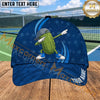 Maxcorners Pickleball Cap Dabbing Pickle Character Orange Sport Design Personalized Name 3D Cap