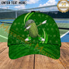 Maxcorners Pickleball Cap Dabbing Pickle Character Orange Sport Design Personalized Name 3D Cap