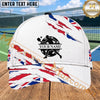 Maxcorners Pickleball Player National Flag Claw Scratch Personalized Name 3D Cap