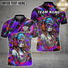 Maxcorners Dartboard Cute Witch Girl Graffiti Multi Options Personalized Name, Team Name Unisex 3D Shirt (4 Colors)