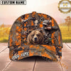 Maxcorners Bow Hunting Hunter Orange Camo Multi Options Personalized Name 3D Cap