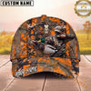 Maxcorners Bow Hunting Hunter Orange Camo Multi Options Personalized Name 3D Cap