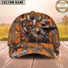 Maxcorners Bow Hunting Hunter Orange Camo Multi Options Personalized Name 3D Cap