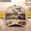 Maxcorners Duck Hunting Dog Waterfowl Camo Personalized Name Unisex 3D Cap
