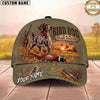 Maxcorners Bird Dog Upland Tradition Hunting Dog Pheasant Sunset Personalized Name Unisex 3D Cap