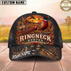 Maxcorners Ringneck Hunter Autumn Flush Wild & Free Pheasant Sunset Personalized Name Unisex 3D Cap