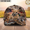 Maxcorners Hunting Dog Duck Hunting Duck In Mouth Marsh Grass Personalized Name 3D Cap