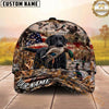 Maxcorners Hunting Dog Duck Hunting Duck In Mouth Marsh Grass Personalized Name 3D Cap