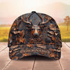 Maxcorners Hunting Autumn Forest Camo Personalized Name Unisex 3D Cap