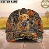 Maxcorners Hunting Dog Duck Hunter Mallard In Mouth Flying Ducks Blaze Orange Camo Personalized Name 3D Cap