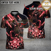 Maxcorners Tiger Darts Shirt Lightning Roaring Beast Multi Options Personalized Name, Team Name Unisex 3D Shirt (4 Colors)