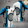 Maxcorners Darts Geometric Stripe Dartboard Multi Options Personalized Name, Team Name Unisex 3D Shirt (4 Colors)