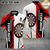 Maxcorners Darts Geometric Stripe Dartboard Multi Options Personalized Name, Team Name Unisex 3D Shirt (4 Colors)