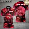 Maxcorners Sexy Neon Lips Dartboard Gambling Theme Multi Options Personalized Name, Team Name Unisex 3D Shirt (4 Colors)
