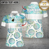 Maxcorners Darts Tie Dye Gradient Argyle Style Multi Options Personalized Name, Team Name Unisex 3D Shirt (3 Colors)