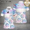 Maxcorners Darts Tie Dye Gradient Argyle Style Multi Options Personalized Name, Team Name Unisex 3D Shirt (3 Colors)