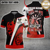 Maxcorners Darts Beer Player Silhouette Multi Options Personalized Name, Team Name Unisex 3D Shirt (4 Colors)
