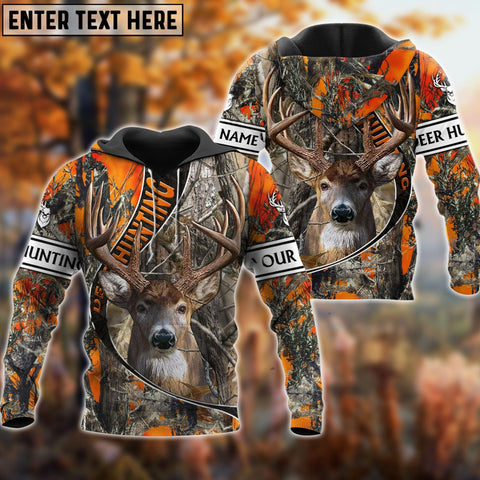 Maxcorners The Premium Deer Hunting Camo Personalized Name 3D Shirt