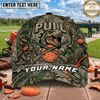Maxcorners Cracked Stone T-Rex Pull Crossed Shotguns Clay Target Trap Shooting Multicolor Options Personalized Name 3D Cap