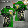 Maxcorners Beer Darts Dartboard Hops and Bar Style Multi Options Personalized Name, Team Name Unisex 3D Shirt (6 Colors)