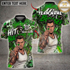 Maxcorners Tattoo Darts Bullseye Skull Graffiti Red Black Multi Options Personalized Name, Team Name Unisex 3D Shirt (4 Colors)