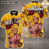 Maxcorners Female Darts Player Skull Graffiti Red Black Multi Options Personalized Name, Team Name Unisex 3D Shirt (4 Colors)