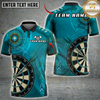 Maxcorners Darts Dartboard Red Bullseye Target Jersey Multi Options Personalized Name, Team Name Unisex 3D Shirt (6 Colors)