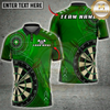 Maxcorners Darts Dartboard Red Bullseye Target Jersey Multi Options Personalized Name, Team Name Unisex 3D Shirt (6 Colors)