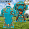 (5 Colors) Maxcorners Trap Shooting Royal Crown Crossed Shotguns Ace Spades PULL Burgundy Gold Polo Shirt