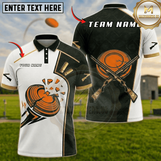 Maxcorners "I'd Hit That" Clay Shooter Green Trap Shooting Multicolor Options Personalized Name, Team Name 3D Shirt (6 Colors)