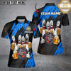 Maxcorners Bowling & Pins Funny Beer Drunk Gang Customized Name, Team Name 3D Shirt For Women