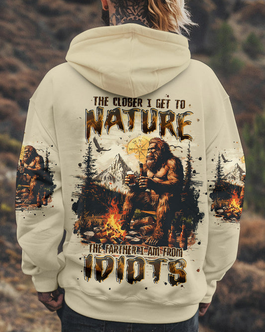 Maxcorners (Hot Deal) The Closer I Get To Nature Bigfoot All Over Print LM1601