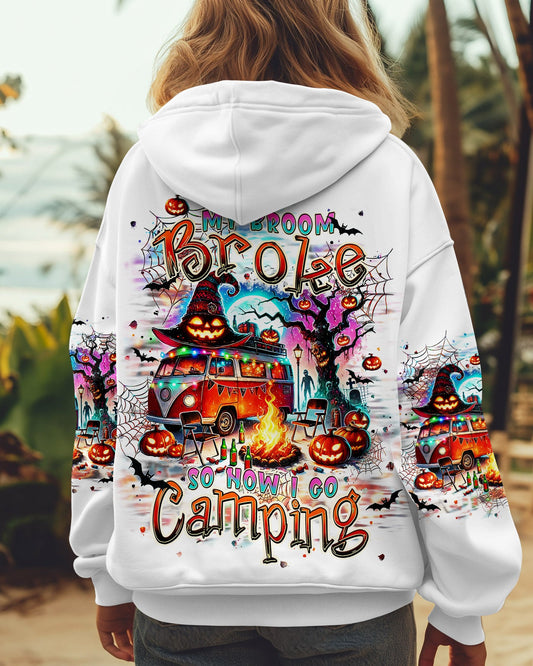 Maxcorners My Broom Broke So Now Halloween Camping All Over Print LM2101