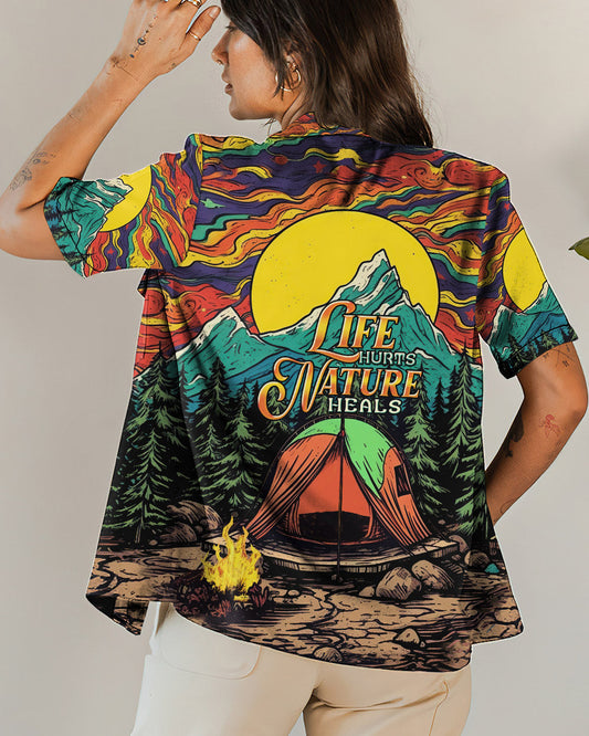 Maxcorners Life Hurts Nature Heals Hawaiian Shirt LM2101
