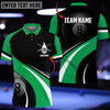 Maxcorners 8 Ball In 4 Colors Customized Name 3D Shirt
