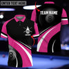 Maxcorners 8 Ball In 4 Colors Customized Name 3D Shirt