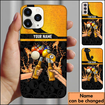 Maxcorners Pool And Beer Personalized Phone Case