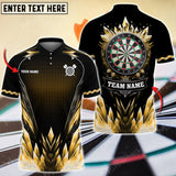 Maxcorners Darts Ice Crystal Pattern Multicolor Option Customized Name, Team Name 3D Shirt (4 Colors)