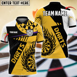 Maxcorners Dartboard Multicolor Option Customized Name, Team Name 3D Shirt (5 Colors)