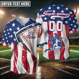 Maxcorners Baseball Jersey Flag Players Custom 3D Shirt